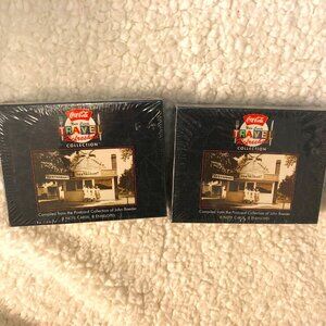 Bundle of 2 1996 Coca-Cola Travel Refreshed  John Baeder Note Cards NEW